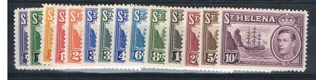 Image of St Helena SG 131/40 LMM British Commonwealth Stamp